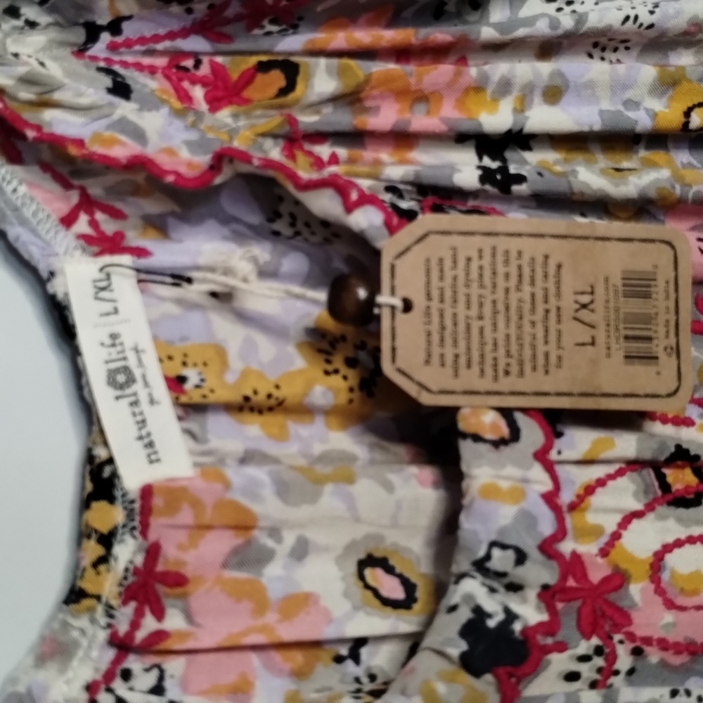 Natural Life Harley Midi Sundress Embroidery Floral L - XL - Picture 8 of 10